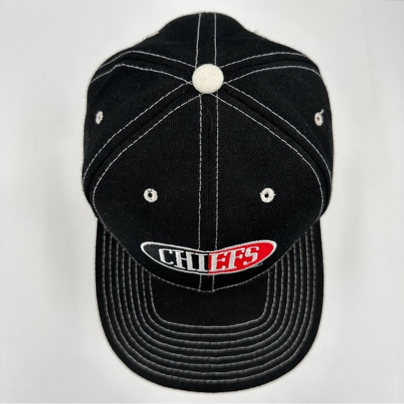 Vintage Rare Kansas City Chiefs Drew Pearson Snapback Hat Classic Black NFL Team - Picture 9 of 12